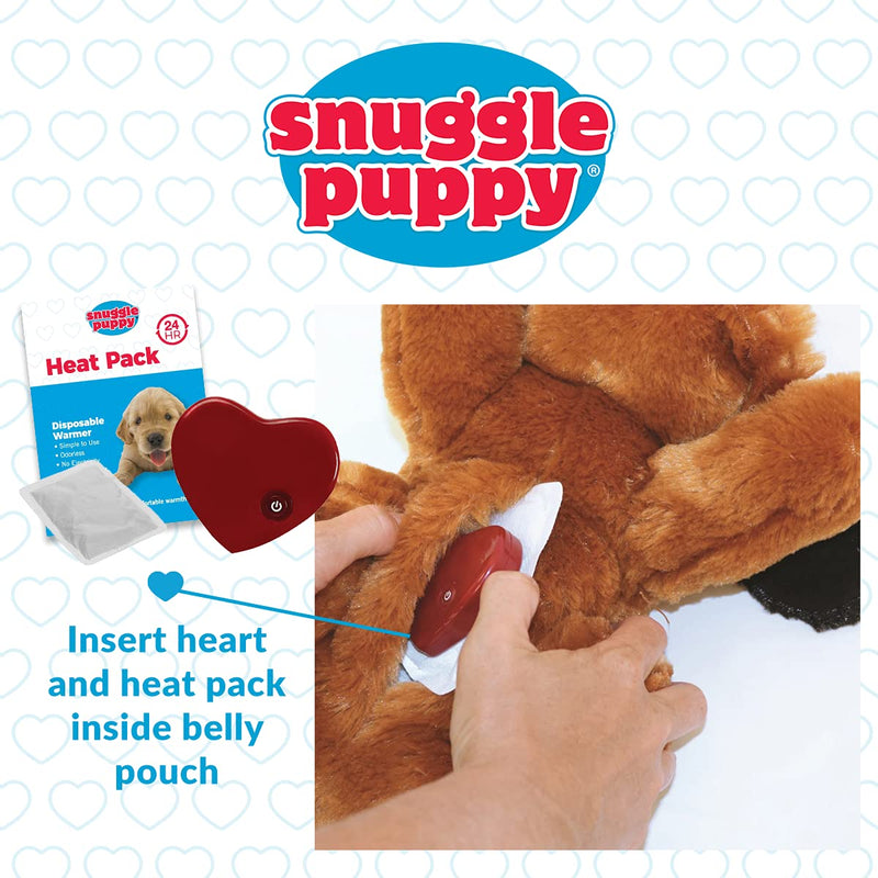 SmartPetLove Snuggle Puppy Heartbeat Stuffed Toy - Pet Anxiety Relief and Calming Aid - Biscuit - PawsPlanet Australia