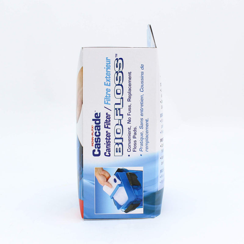 [Australia] - Penn Plax Cascade Bio-Floss Replacement Poly Fiber Floss Pads for Various Cascade Canister Aquarium Filters (500, 700/1000, and 1200/1500) – 6 Pack Cascade 700 or 1000 Canister Filters 