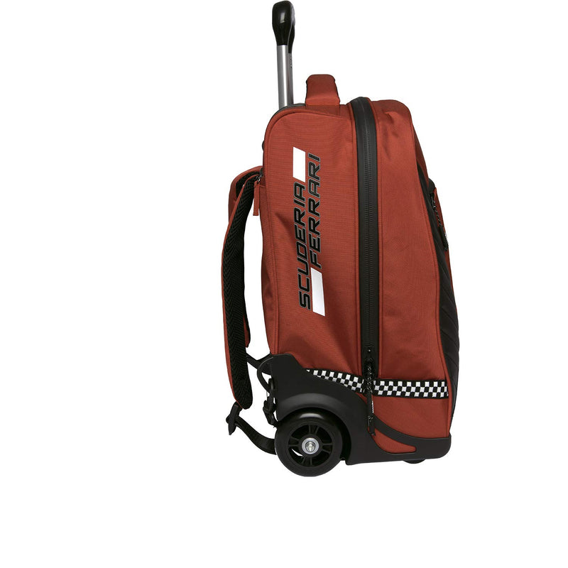 FERRARI Zaino Organizzato Trolley Premium - Rosso, Boys’ Backpack, 47x35x23cm - PawsPlanet Australia