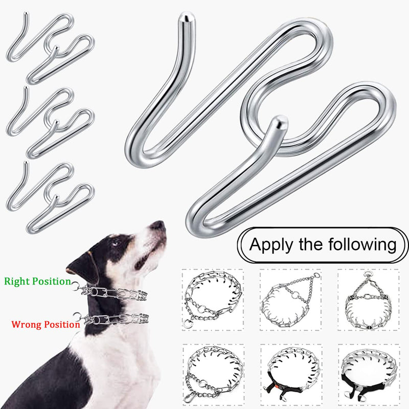 Extra Links 2.25mm/3.0mm/3.5mm/3.8mm for Herm. Sprenger Collar (4 Pack) Steel Chrome Plated No Pull Dog Training Collar Links S: 2.25mm - PawsPlanet Australia