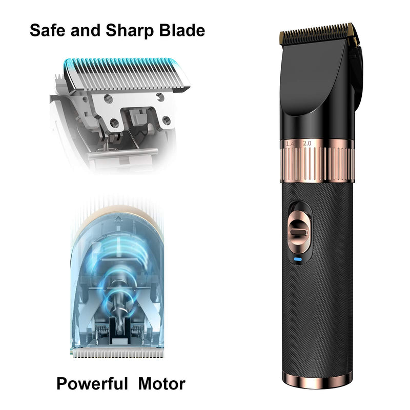 NPET Dog Grooming Clippers, Professional Quiet Dog Grooming Kit, Rechargeable Pet Hair Clippers for Dogs, Cats with Thick & Heavy Coats Normal - PawsPlanet Australia