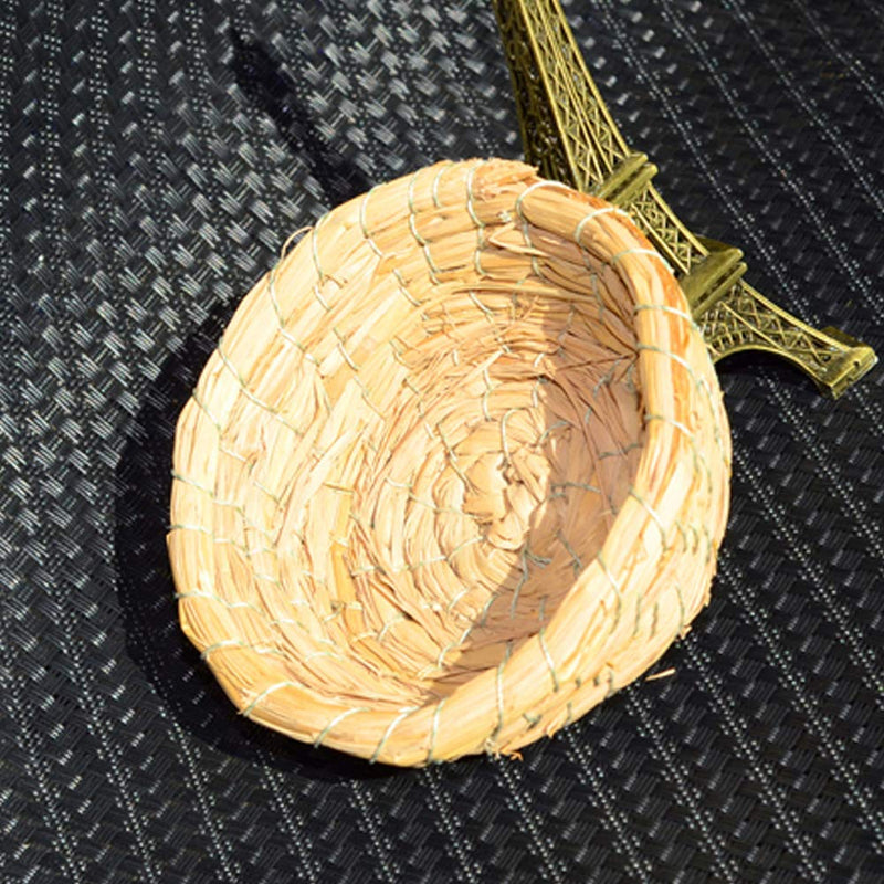 Bird Nest Bird Breeding Nest, 2 Pcs Handmade Straw Parrot Nest Bed for Budgie Parakeet Cockatiel Parakeet Canary Finch Lovebird and Small Parrot Cage Hatching Nesting Box - PawsPlanet Australia