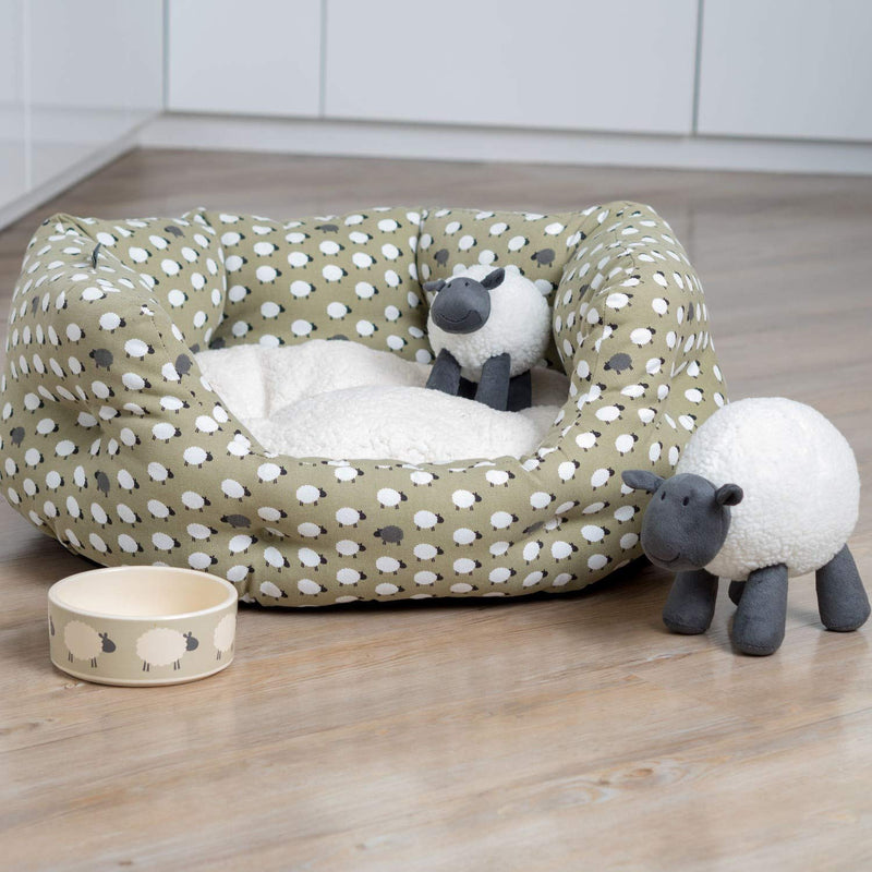 Petface Sheep Print Ceramic Bowl, 15 cm - PawsPlanet Australia