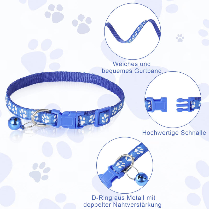 FANTESI 4 Piece Puppy Collars with Leash Set Dog Collar and Leash Adjustable Dog Collar Quick Release Soft Nylon Pet Collar for Puppies Small Medium Dogs Cats - PawsPlanet Australia