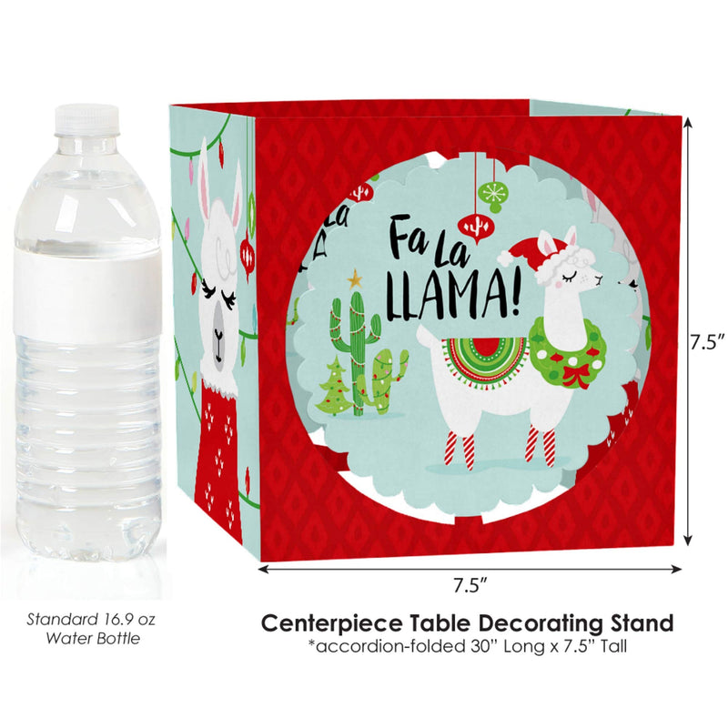 Big Dot of Happiness Fa La Llama - Christmas and Holiday Party Centerpiece and Table Decoration Kit - PawsPlanet Australia