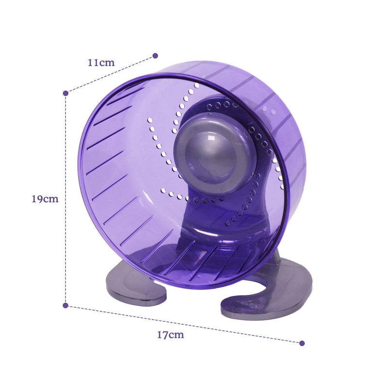 Rosewood Pico Exercise Wheel for Hamsters with Stand, Purple - PawsPlanet Australia