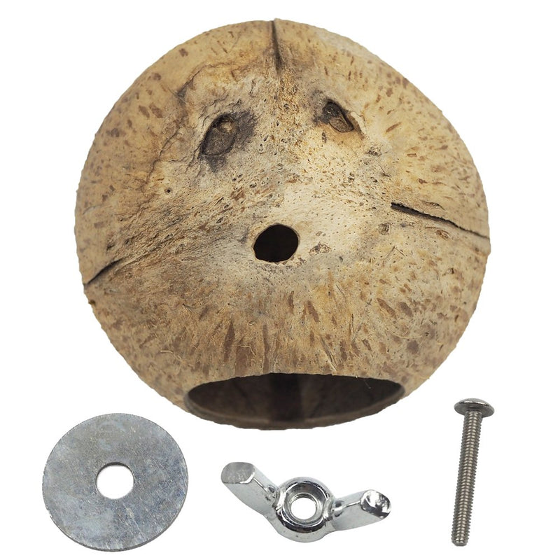 [Australia] - OMEM Coconut Shell Bird House,House for a Hamster,Bird Cage Toy,Pet Bird Supplies L 