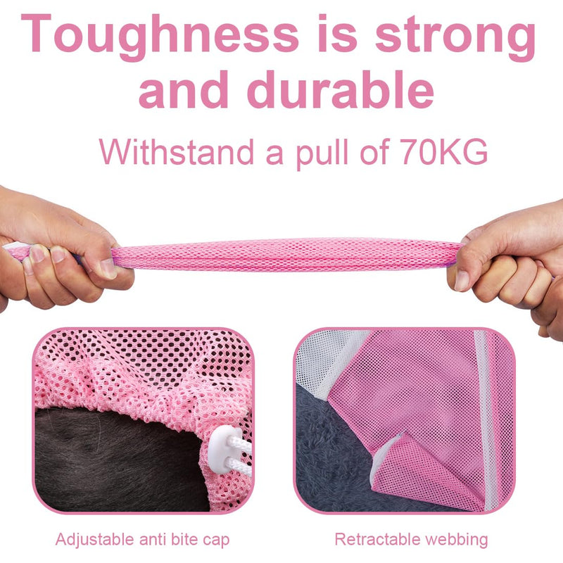 KGDUYC Cat Claw Care, Pet Cat Wash Bag, Cat Bath Anti-bite and Anti-scratch Special Bath Bag, Pet Nail Clipper, 2 Piece Set - PawsPlanet Australia