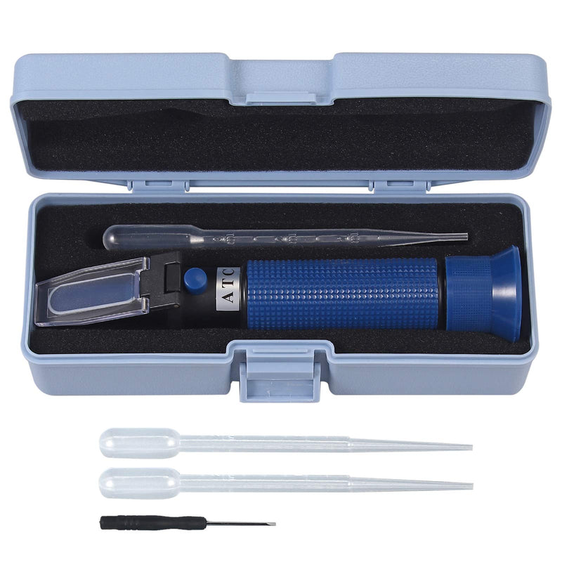 AUTOUTLET Salinity Refractometer for Aquarium Salinity Tester with ATC and Dual Scale 0-100‰ & 1.000-1.070 Specific Gravity Saltwater Tester for Seawater Pool Fish Tank - PawsPlanet Australia