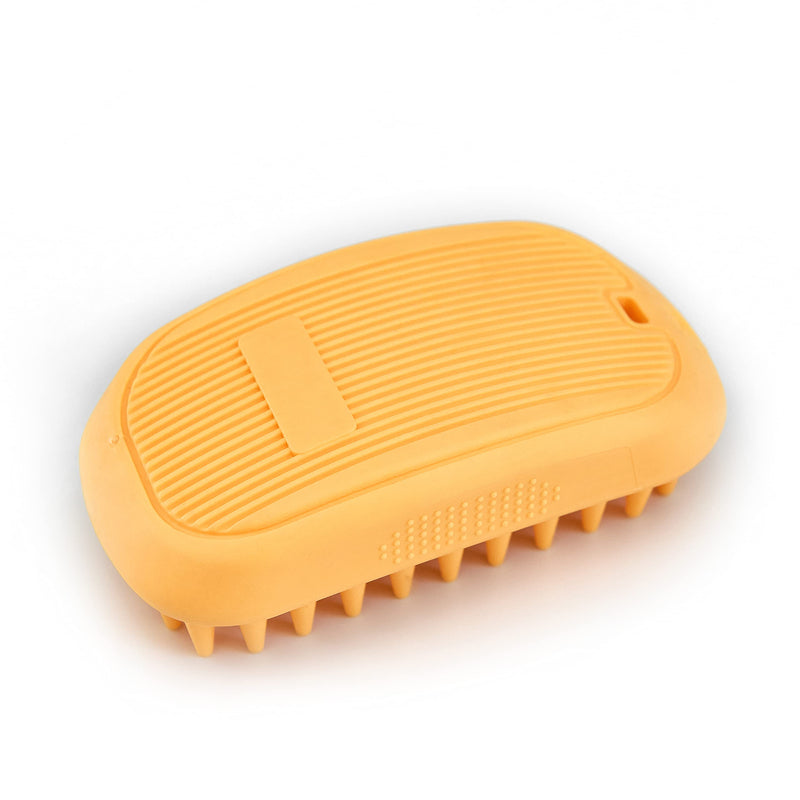 Silicone dog grooming brush pet shampoo bath brush anti skid soothing massage rubber comb bath dog brush - PawsPlanet Australia