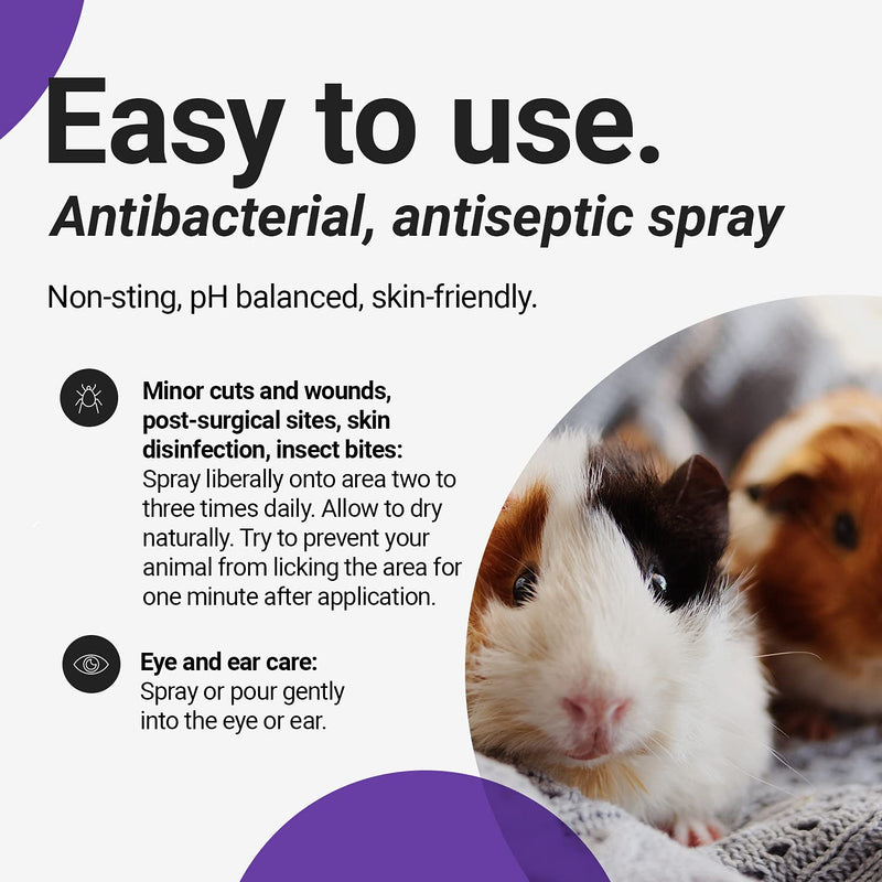 RenaSan First Aid Spray (100 ml, Travel-Size Bottle) – Alcohol-Free Antiseptic Wound and Skin Care for Animals, Dogs, Cats, Equine, Avian, Reptile 100ml - PawsPlanet Australia