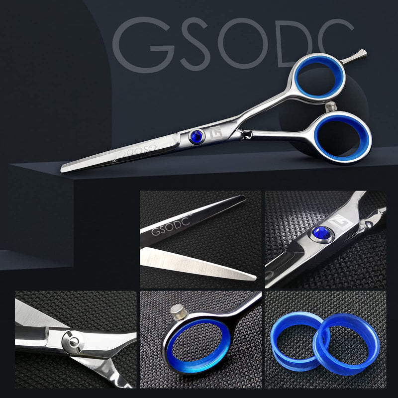 Hairdressing Scissors Professional Hair Shears 5 Inch Barber Scissors Hair Cutting Tool Trim the Bangs Pet Grooming Scissors GSODC 1 Count (Pack of 1) - PawsPlanet Australia