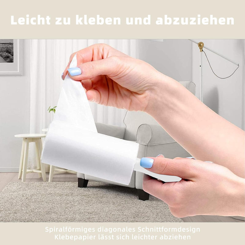ACONDE sticky lint roller 10 rolls with 60 sheets each + 2 dispensers, replacement rolls for clothes, lint brush clothes, for sofa, bed, pet hair and carpet 12 PACK - PawsPlanet Australia