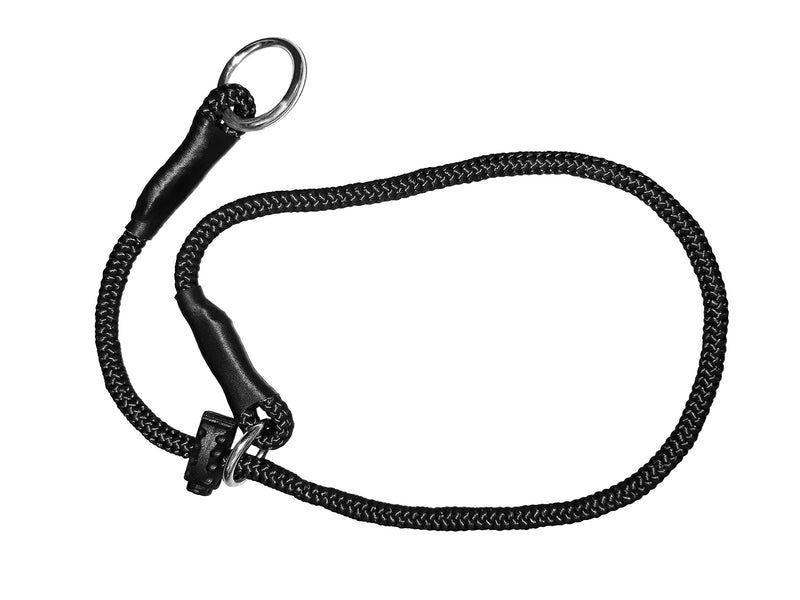 Dingo Gear Choke Collar For Dog Training Handmade of Cord with A Limiter, Waterproof Black S04058, XS 1 LIMITER - PawsPlanet Australia