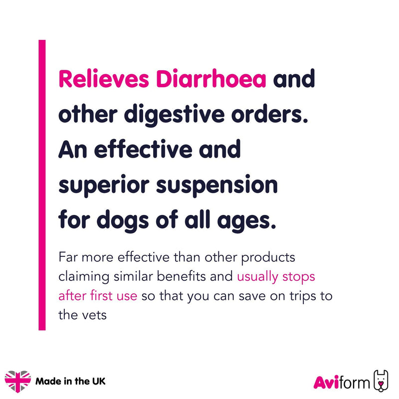 Aviform Montytummy Dog Diarrhoea Suspension - 250ml, Fast Acting Control for Loose Stools - Helps Remove Toxins to Restore Your Dogs Digestive health - PawsPlanet Australia