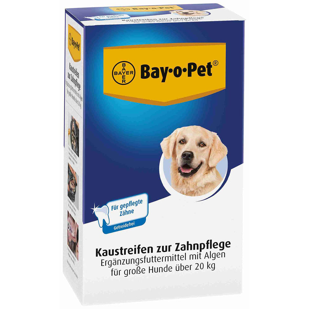 Bayer Bay-0-Pet dental care chewing strips, large dogs, 140 g - PawsPlanet Australia