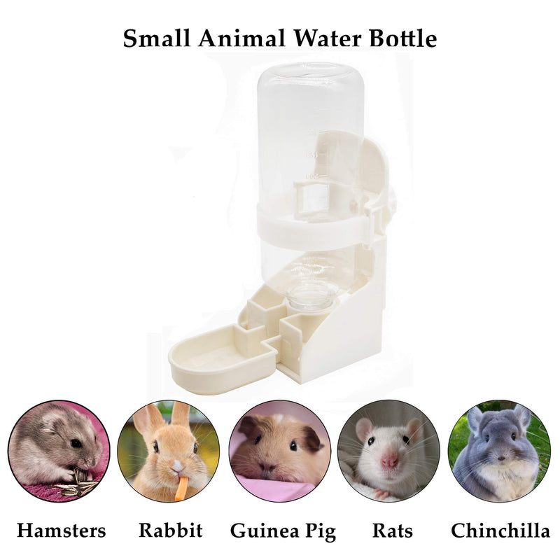 PETWAKEY-ST Rabbit Water Bottle，Hanging Small Animals Water Dispenser Bunny Cage Water Feeder (No Drip) for Ferret Guinea Pig Hedgehog Chinchilla - PawsPlanet Australia