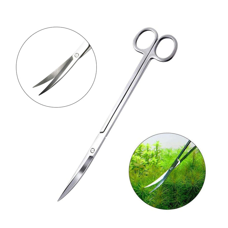 KR Harmony Aquascape Tools 3 in 1 Aquarium Scissors Tweezers Stainless Steel Anti Rust Aquatic Plant Tools for Fish Tank Clean - PawsPlanet Australia