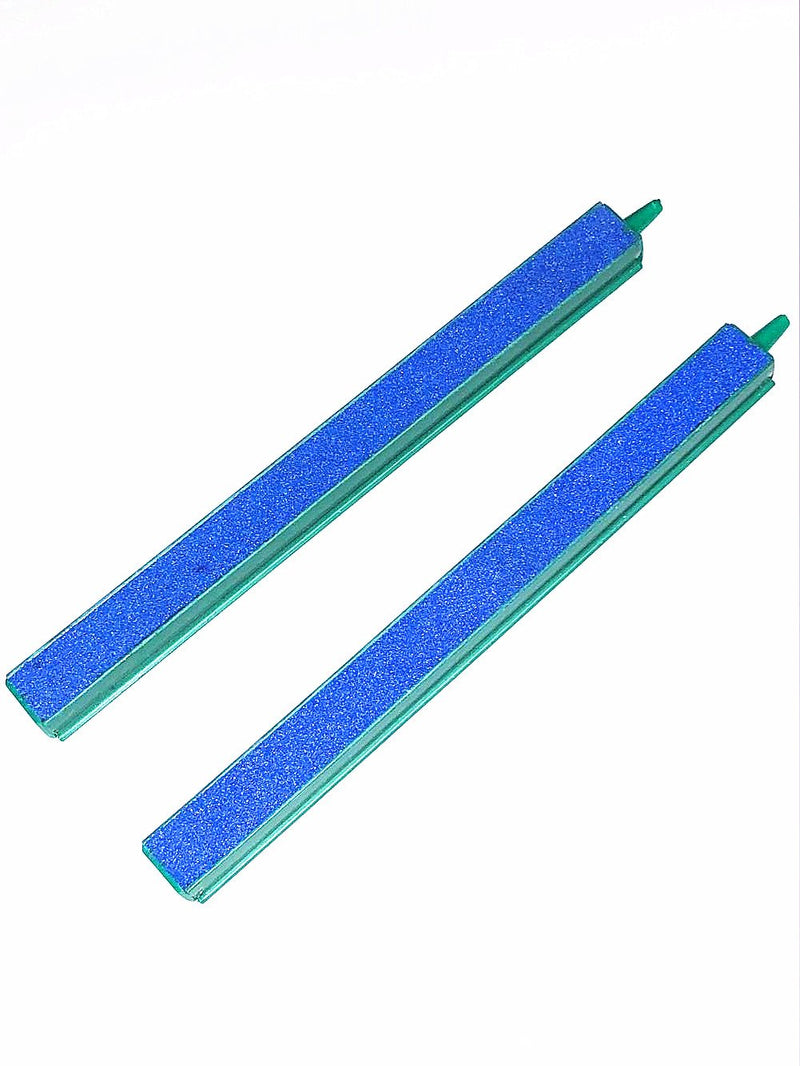 [Australia] - XMHF Fish Tank Air Bubble 2-Piece Airstone Bars, 8-Inch, Air Pump Green/Blue for Aquarium 