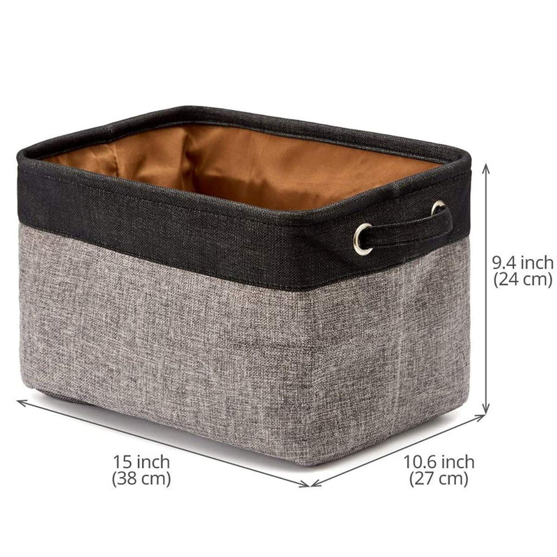 ECOSCO Pet Toy and Accessory Storage Bin, Basket Chest Organizer with Handles for Organizing Pet Cat Toys, Blankets, Vest and Dog Chew Toys, 2 Pack (Set A) Set A - PawsPlanet Australia