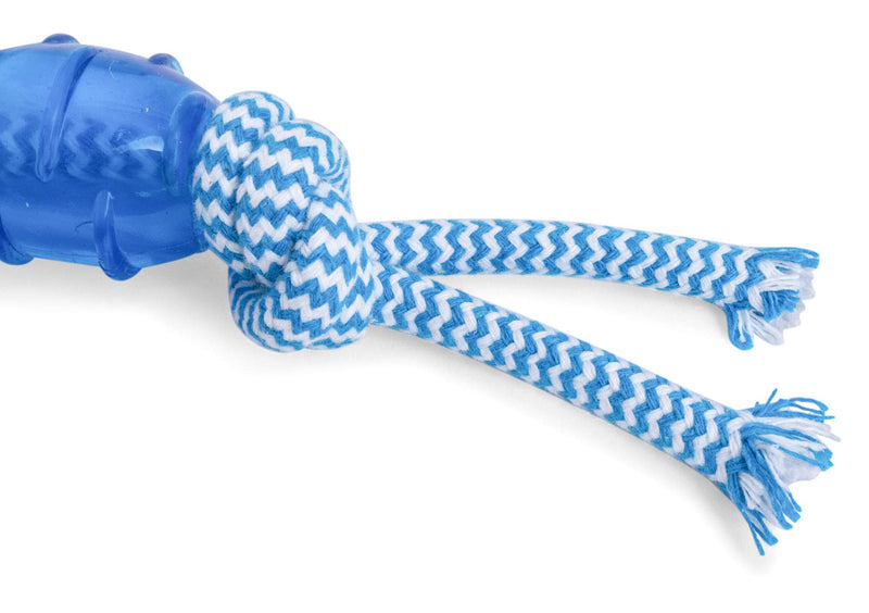 Petface (Little Petface) Tripod Puppy Dog Chew Toy, Blue Tripod Chew - PawsPlanet Australia