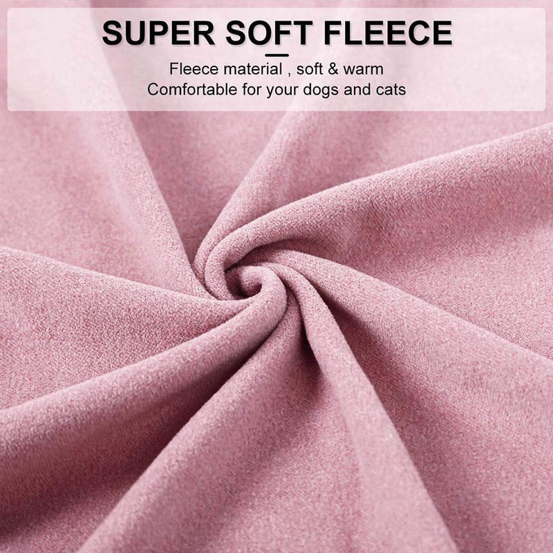 (Small Size, Pink) Pet Cat and Dog Sweatshirt Clothes, Soft Fashionable and Comfortable Pullover in Autumn and Winter, Hoodie Vest Keeps Warm Simple and Casual, Suitable for Puppy cat and Dog Small - PawsPlanet Australia