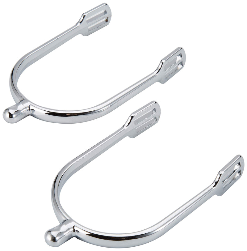 Kerbl Women's Drop-Shape Spurs with Straps - Metallic, 15 mm - PawsPlanet Australia