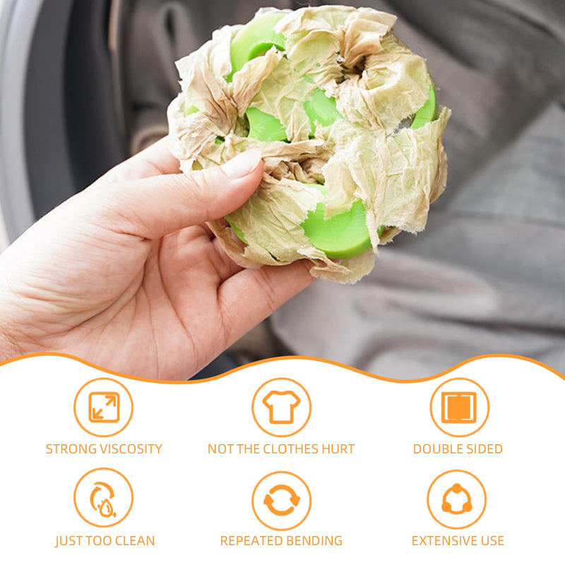 Dorzu 4 Pack Pet Hair Remover Washing Machine, Animal Fur Washer Catcher Hair Remover, Reusable Pet Hair Washing Machine Removing, Green1 - PawsPlanet Australia