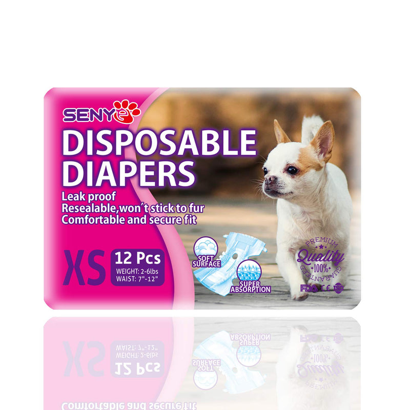 [Australia] - SENYE PET Disposable Dog Diapers Female Wraps XS 