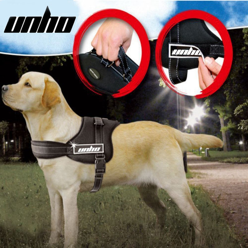 UNHO No Pull Harness Dog Lead Padded Pet Walking Harness Dog Body Vest Comfort Control for Small Dogs in Training Walking S S: Chest60-74cm - PawsPlanet Australia