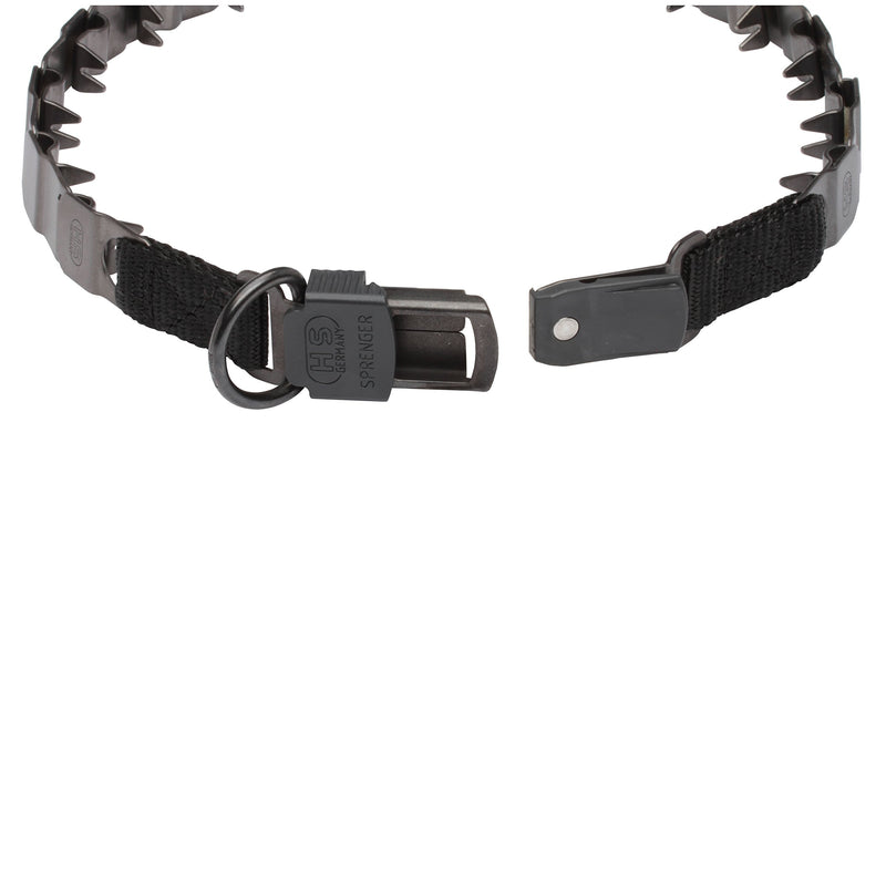 Herm Sprenger Black Stainless Steel Matt Neck Tech Sport Dog Collar - 23 3/5 inches - PawsPlanet Australia