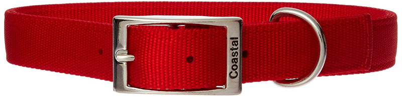 [Australia] - Nylon Double Layer Dog Collar Red 