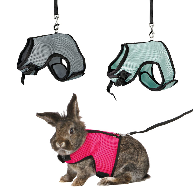 Trixie 61513 soft harness with leash for rabbits, nylon, 25-32 cm, 1.20 m (assorted colors) assorted colors - PawsPlanet Australia