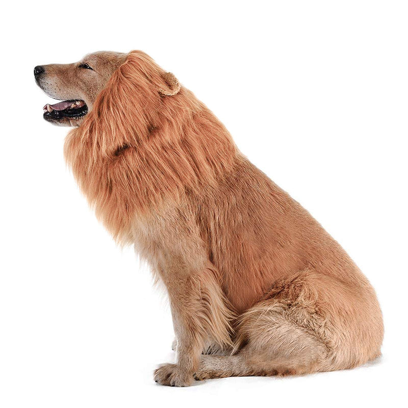 Lovelion Dog Hats - Interesting Dog Costumes Halloween - Dog Lion Mane Gift [Lion Tail] - Lion Wig Suitable Medium to Large Sized Dogs - PawsPlanet Australia