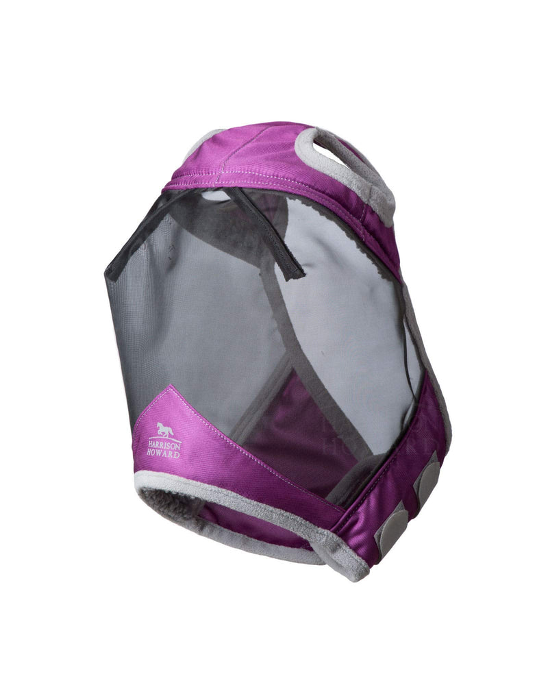 Harrison Howard CareMaster Pro Luminous Fly Mask Standard Amethyst (M; Cob) - PawsPlanet Australia