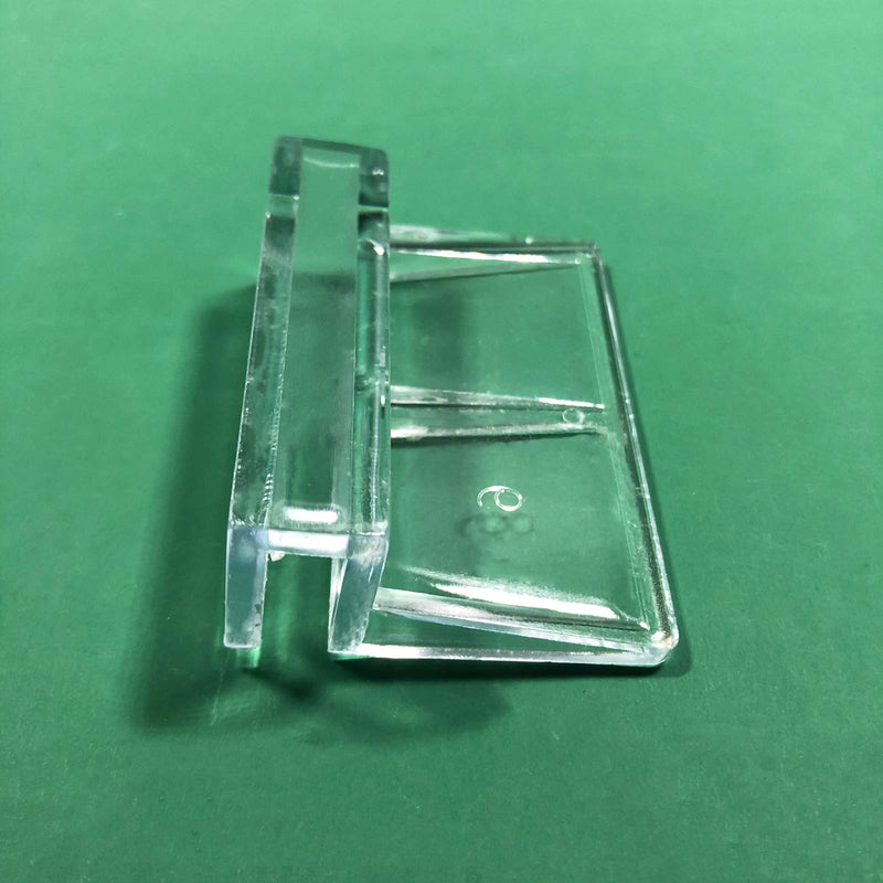 J-star 6 Pcs Aquarium Acrylic Clip for Rimless Aquariums, Glass Lid Support Holder Clip, Transparent Clip for Fish Tank 6 mm/0.24 in - PawsPlanet Australia