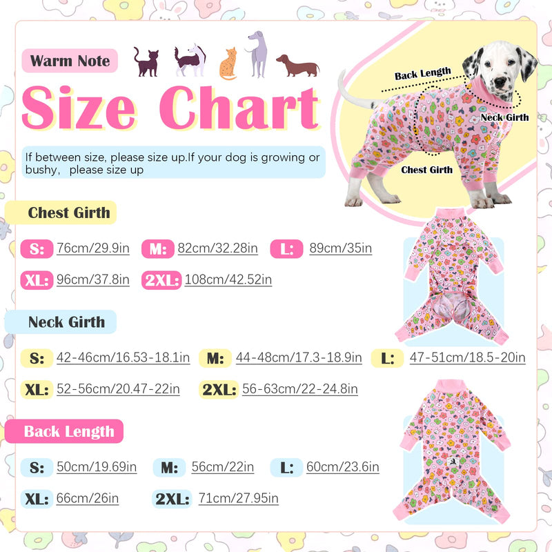 Lelepet Dog Recovery Suit After Surgery Dog Pajamas Large Dog Onesie for Surgery Male Female Dog Apparel Full Body Long Sleeve Dog Shedding Suit Dog Pjs Dog Shirt Dog Cone Alternative XL Pink - PawsPlanet Australia