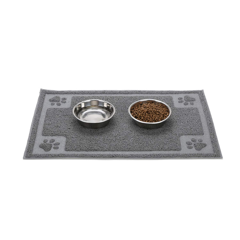 Suhaco Dog Food Mat Cat Litter Tray Mats Non-slip Waterproof Pet Bowl Placemat for Dogs and Cats (L) L - PawsPlanet Australia