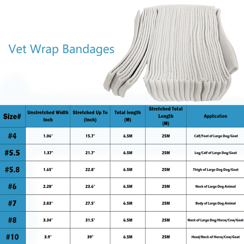 Fix Elastic Mesh Tube Support Bandage for Large Dog Thigh Animal Horse Cow Wound Dressing Holder 5.8 - PawsPlanet Australia
