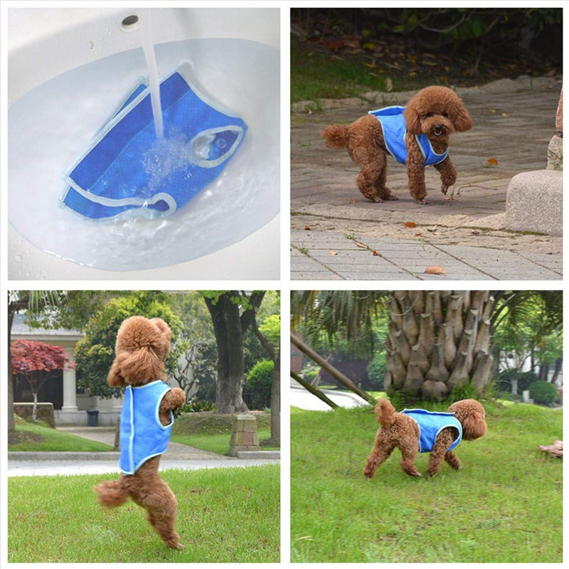 [Australia] - Petilleur Dog Cooling Vest Pet Cooling Coat Dog Mesh Vest for Small, Medium and Large Dog L 