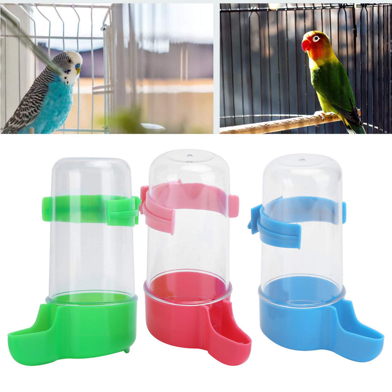 3pcs Birds Drinker Automatic Water Dispenser Bird Water Bottle Drinker Container Hanging in Birds Cage for Parrots Budgie Cockatiel Lovebirds - PawsPlanet Australia
