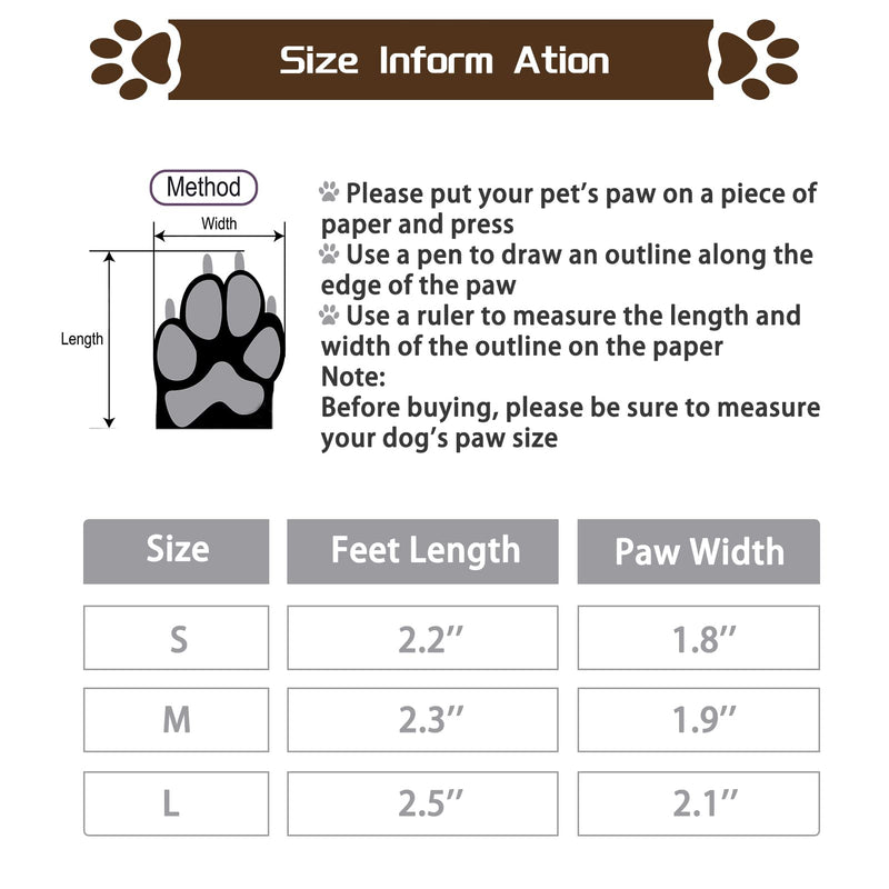SCENEREAL Dog Boots, Waterproof Non-Slip Dog Shoes for Rain Hot Pavement with Reflective, Soft Paw Protector with Traction Control for Hardwoor Floor Small Medium Large Dogs Spring Summer Winter Use Black S - PawsPlanet Australia