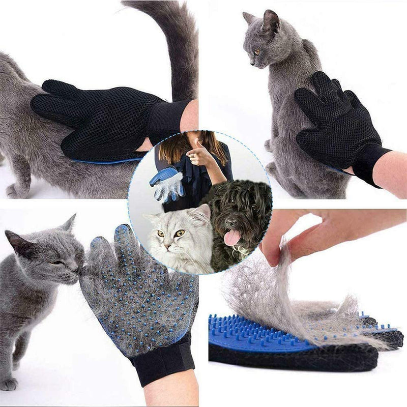 【2020 Upgrade Version】Pet Grooming,Pet brush Glove Glove Pet Hair Remover Mitt Massage Deshedding Glove Brush for Dog/Cat/Pet Grooming and Cleaning (1 Pair) - PawsPlanet Australia