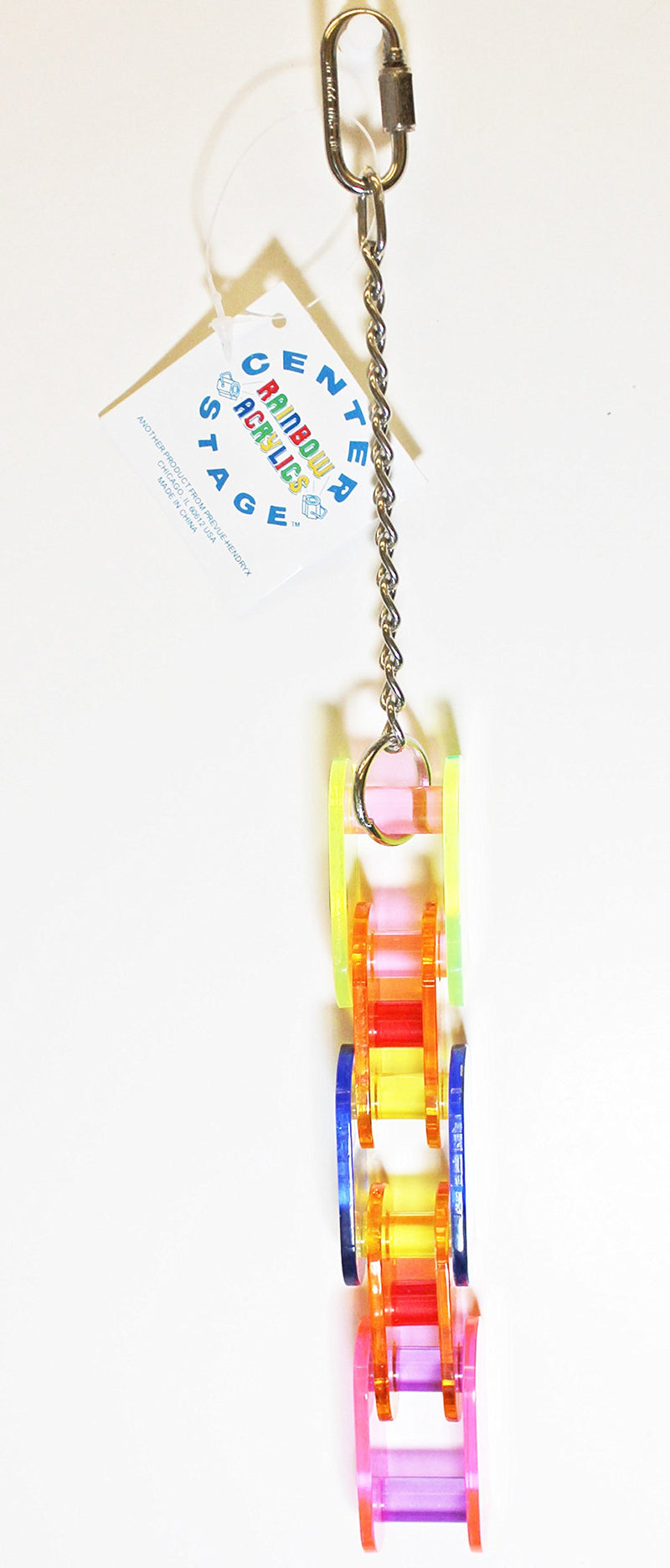 [Australia] - Prevue Pet Products Rainbow Acrylic Links Bird Toy 