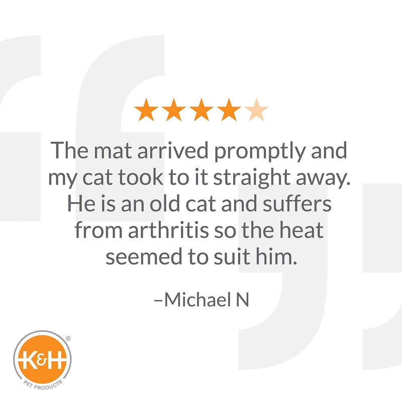 K&H Pet Products Heated Thermo-Kitty Mat Reversible Cat Bed Gray - PawsPlanet Australia