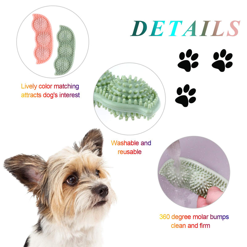 4 PCS Dog Chew Toy Pet Rubber Chew Toys Durable Teeth Cleaning Toy Puppy Interactive Dog Chew Toys Teething Toy - PawsPlanet Australia
