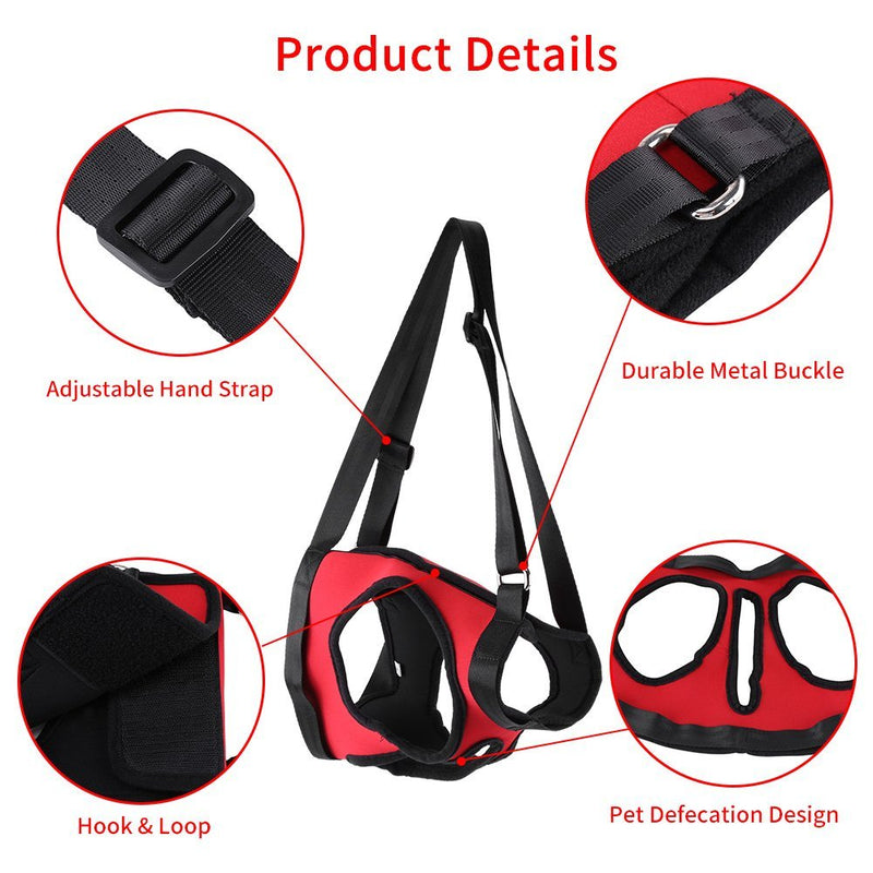 Sheens Dog Support Harness, Pet Walking Aid Lifting Pulling Vest Pet Support and Rehabilitation Sling for Old Injured Dogs Fornt and Rear Legs Rehabilitation (Front Leg S) Front Leg S - PawsPlanet Australia