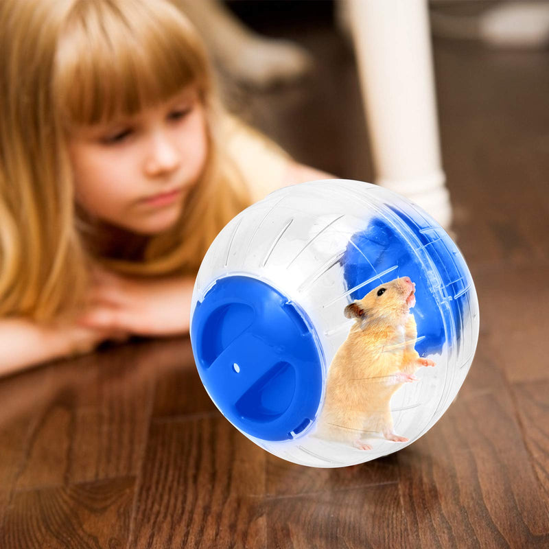 Felenny Hamster Exercise Ball Mini Fashion Plastic Running Toy Small Pet Jogging Training Activity Ball Toy for Hamster Gerbil Blue - PawsPlanet Australia