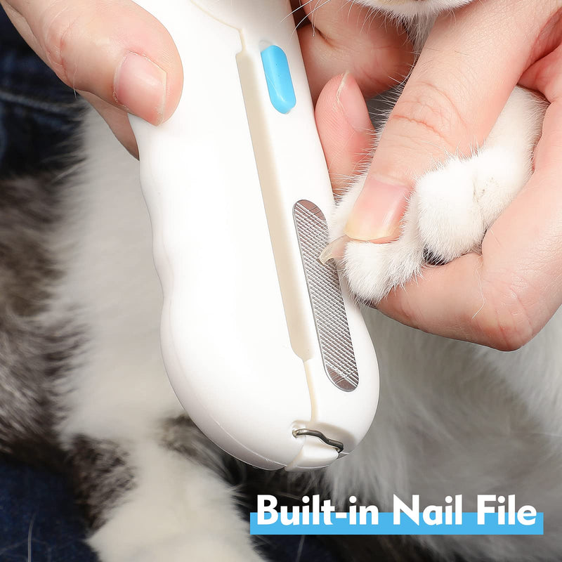 Dog Nail Trimmers for Small Animals, Cat Nail Clippers with LED Light, Cat Claw Care Kit for Home Grooming Tool for Tiny Dog Cat Rabbit Bird Puppy Kitten - PawsPlanet Australia