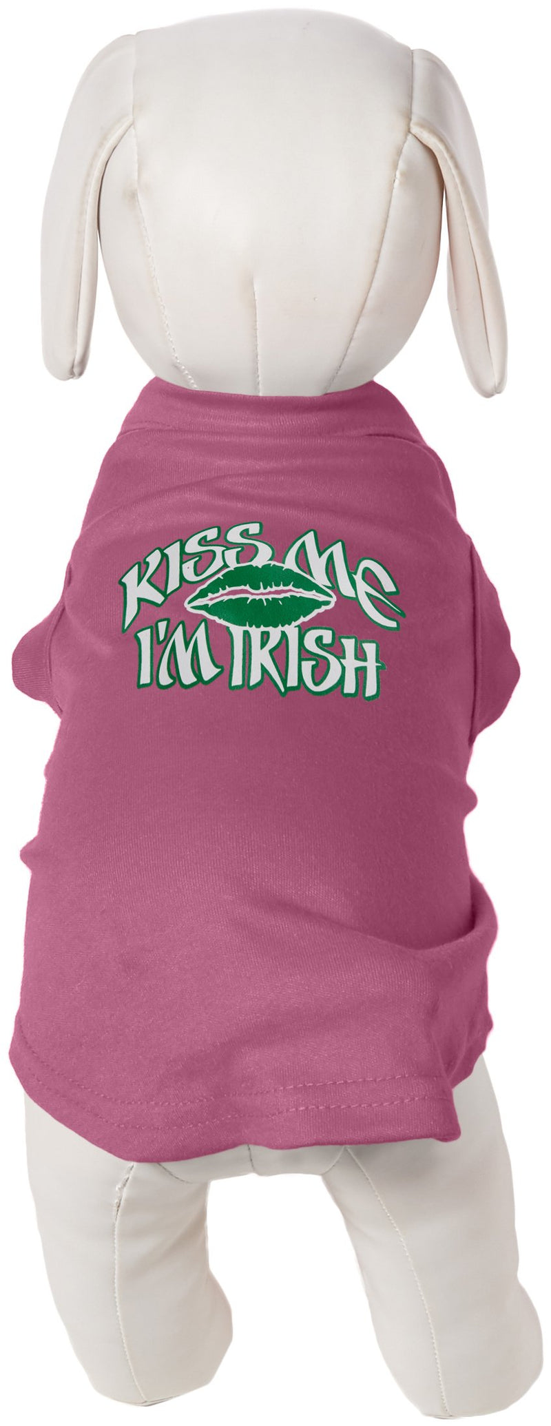 [Australia] - Mirage Pet Products 12-Inch Kiss Me I'm Irish Screen Print Shirt for Pets, Medium, Purple 